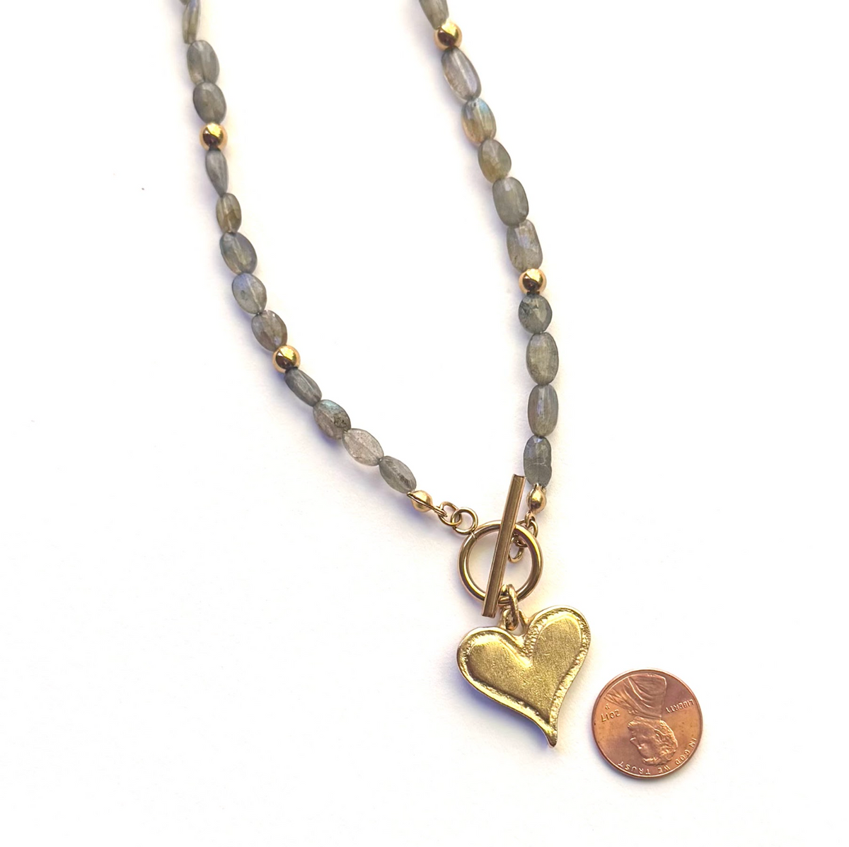 Hyde Park Toggle Heart Necklace