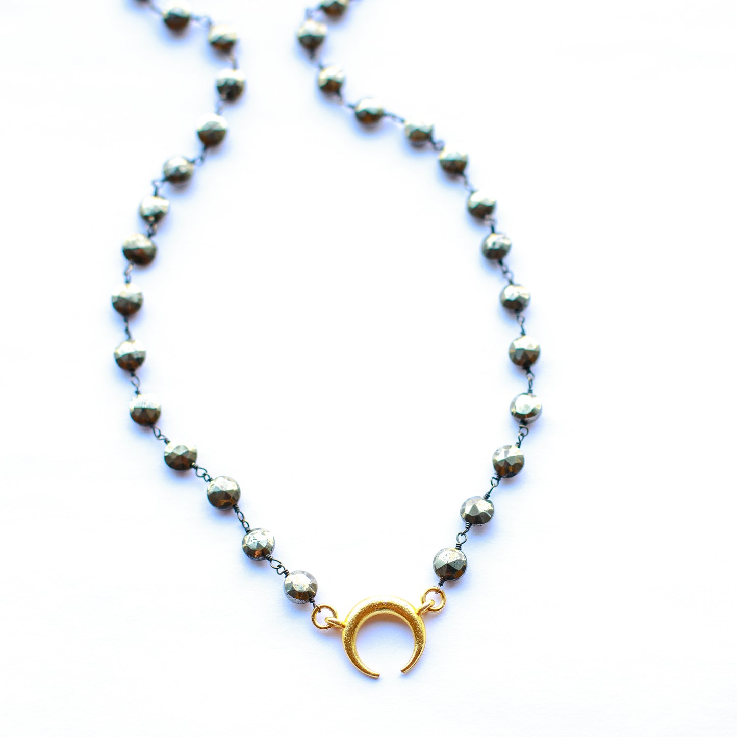 OG 3 Pyrite Crescent Moon