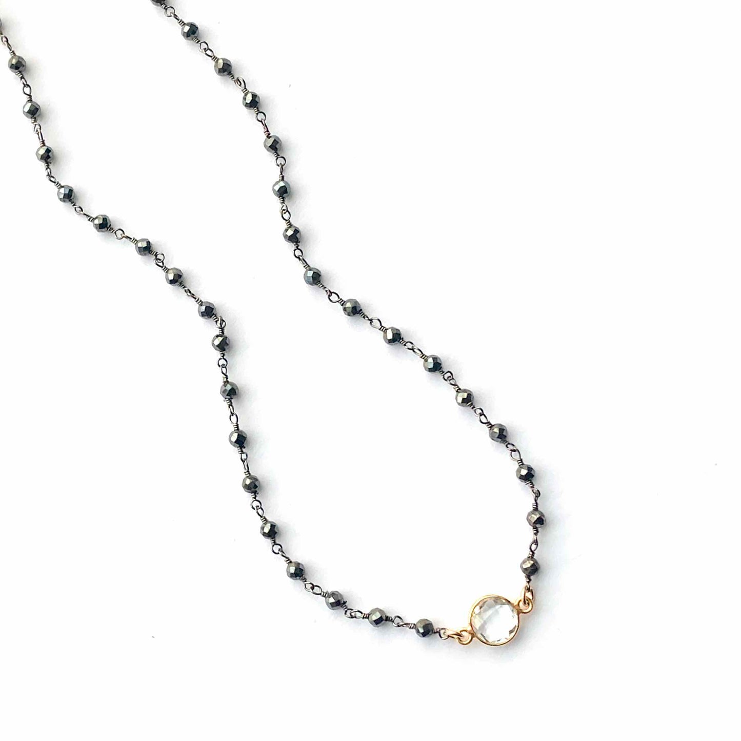OG Pyrite and Crystal Quartz