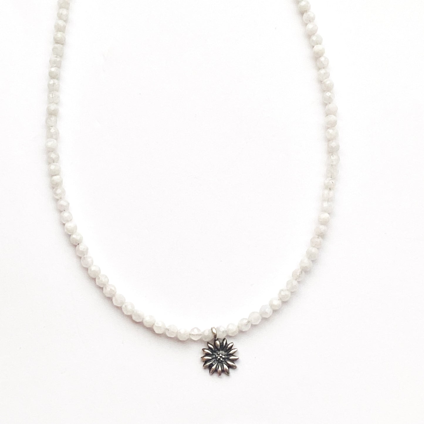 East Village Moonstone Silver Sunflower