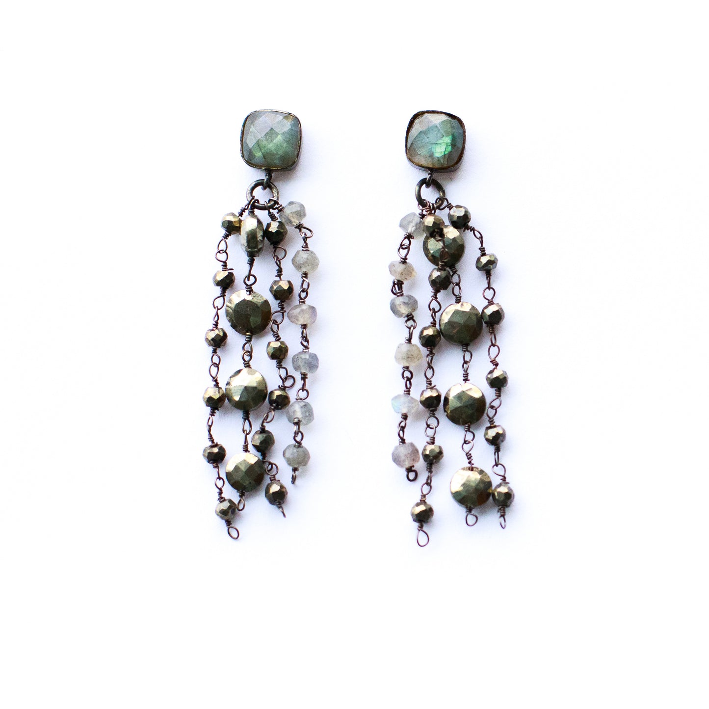 OG Labradorite Earrings