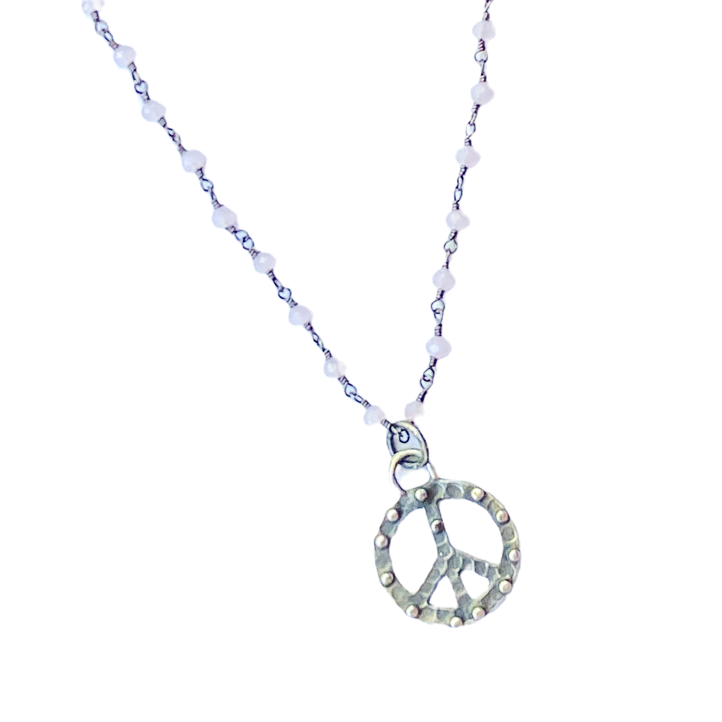 OG18 Pink Chalcedony Dotted Peace