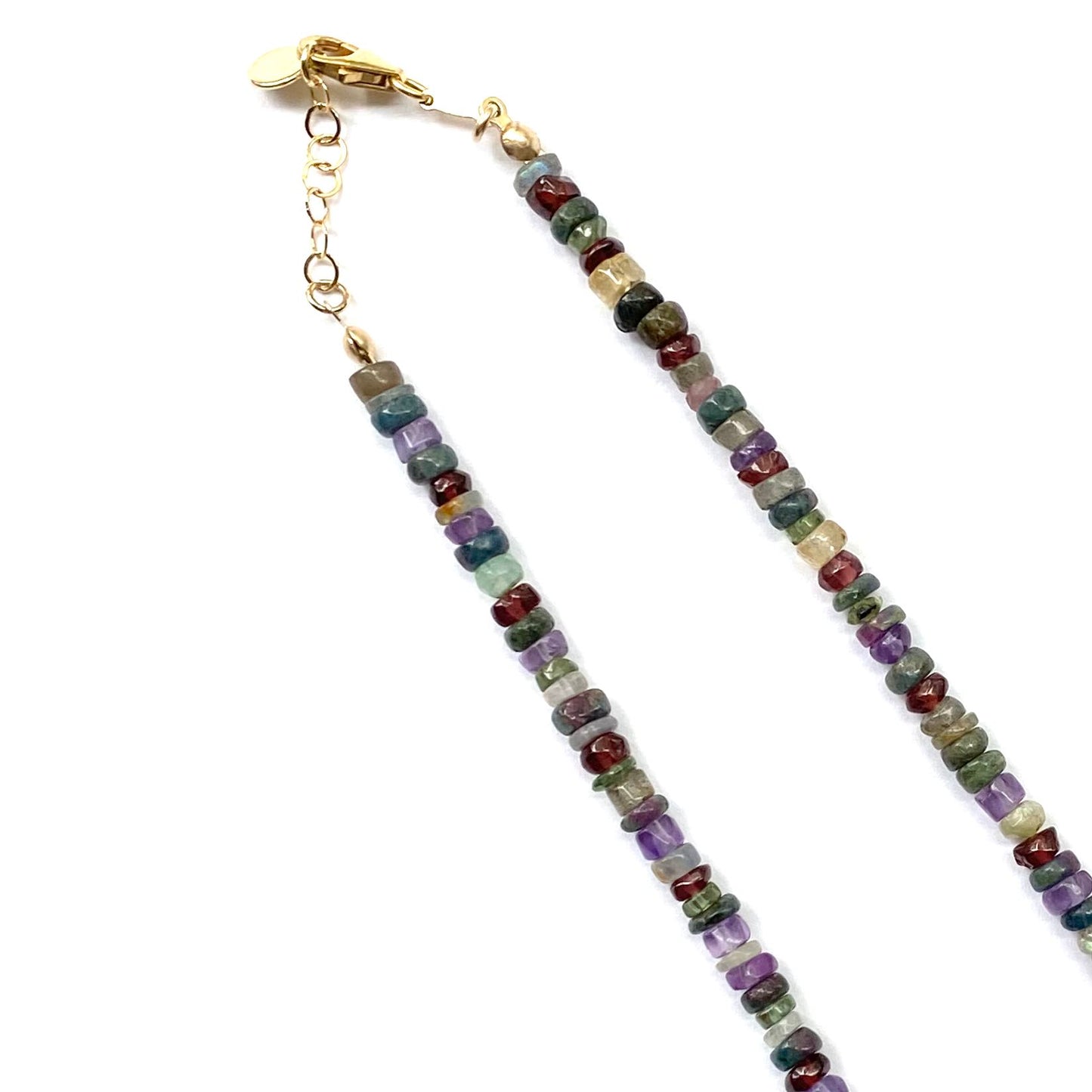 Rainbow Mixed Heishi Beads and Baroque Pearl