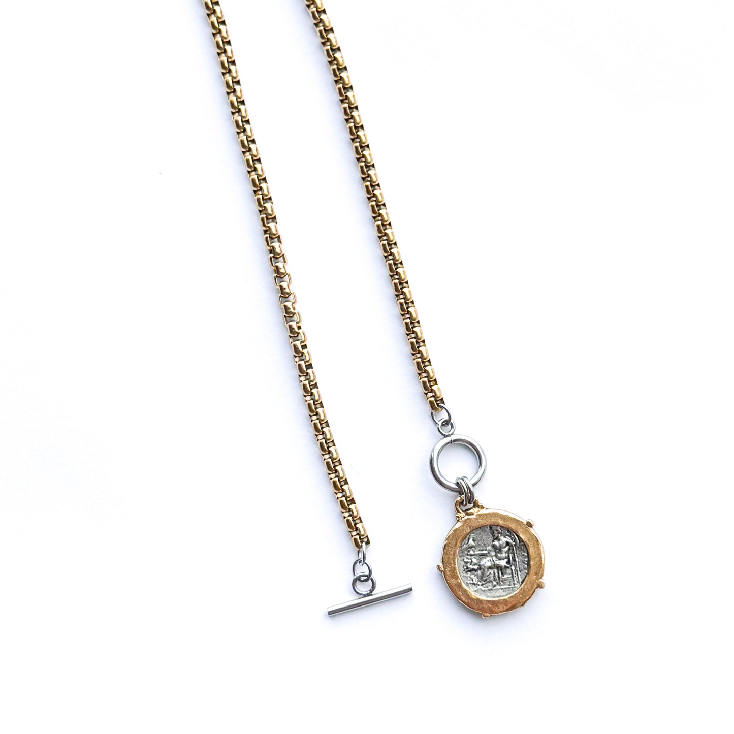 Bucktown Mixed Metal Coin Necklace