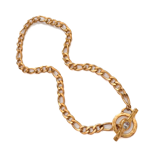 Charlotte Swarovski toggle Collar Necklace