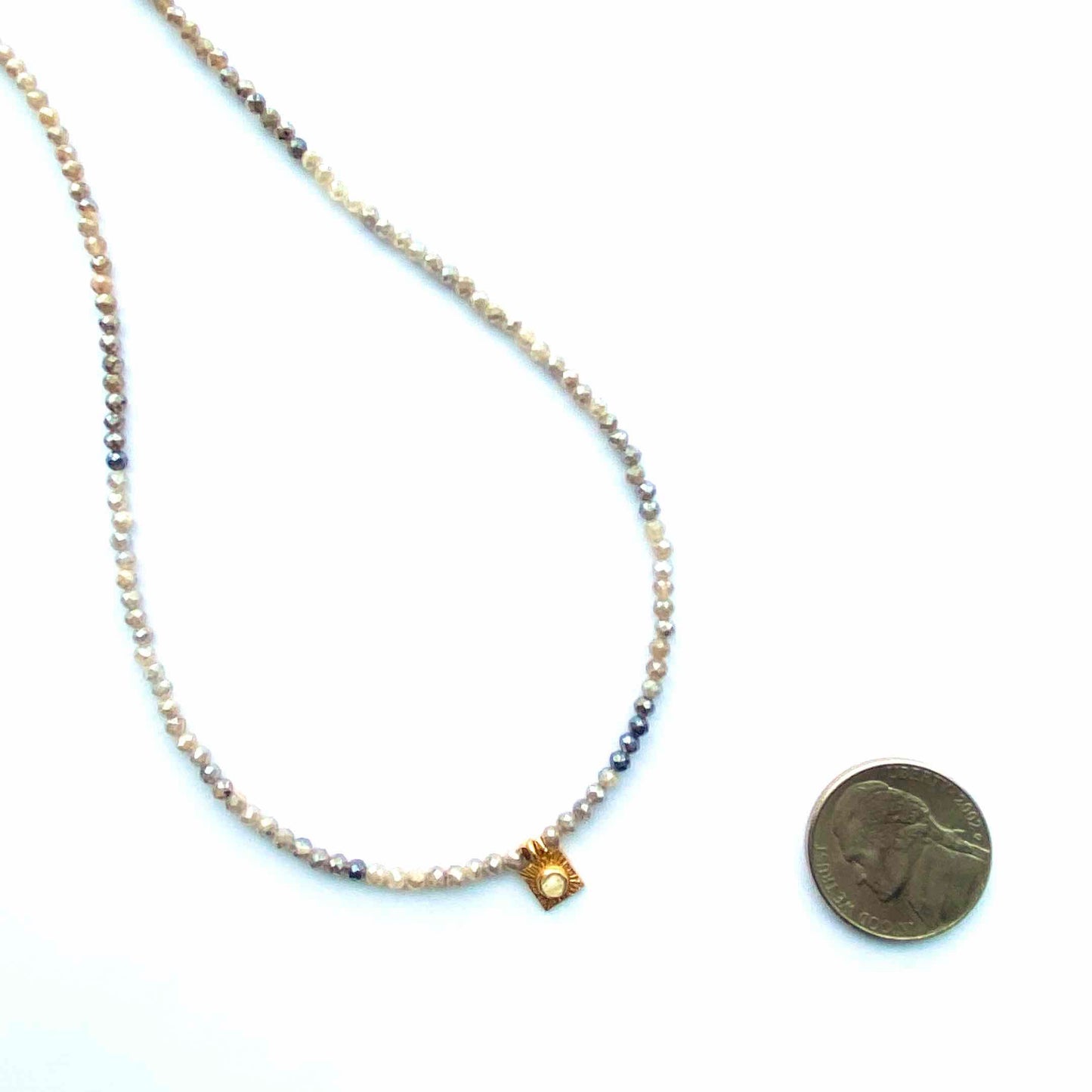 East Village  Grey Silverite Moonstone Square