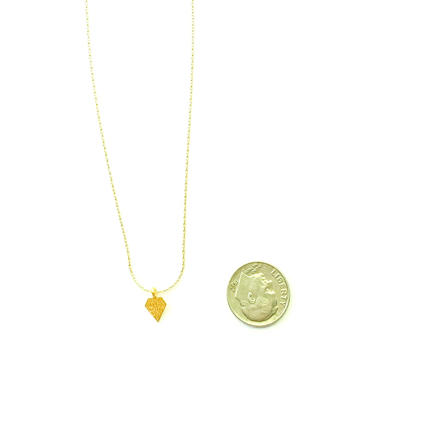 Littles Gold String Supergirl Necklace