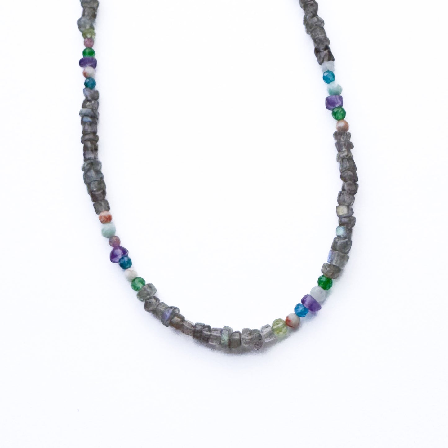 Rainbow Heishi Labradorite Necklace