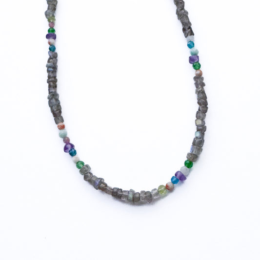 Rainbow Heishi Labradorite Necklace
