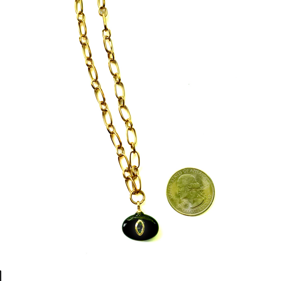 Monroe Mini Onyx Necklace