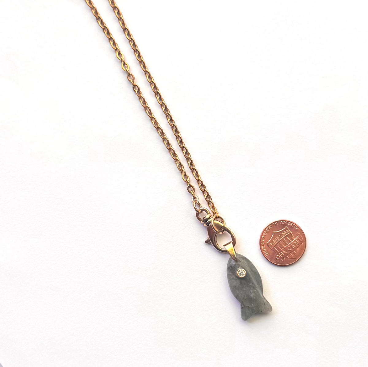Northbrook Labradorite Fish Necklace