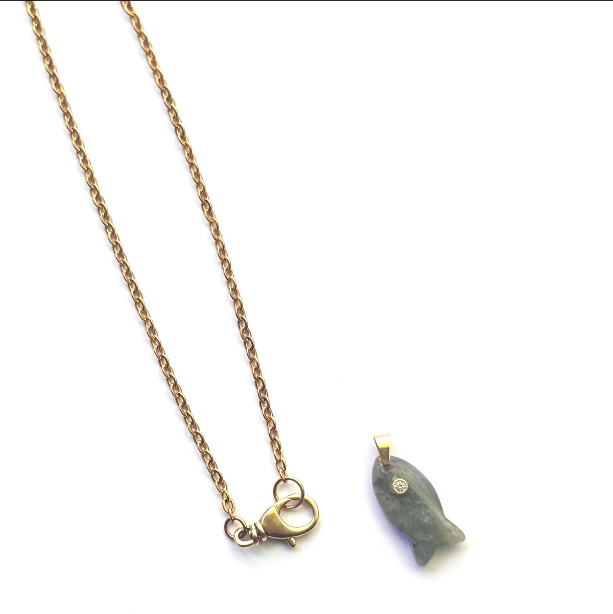 Northbrook Labradorite Fish Necklace