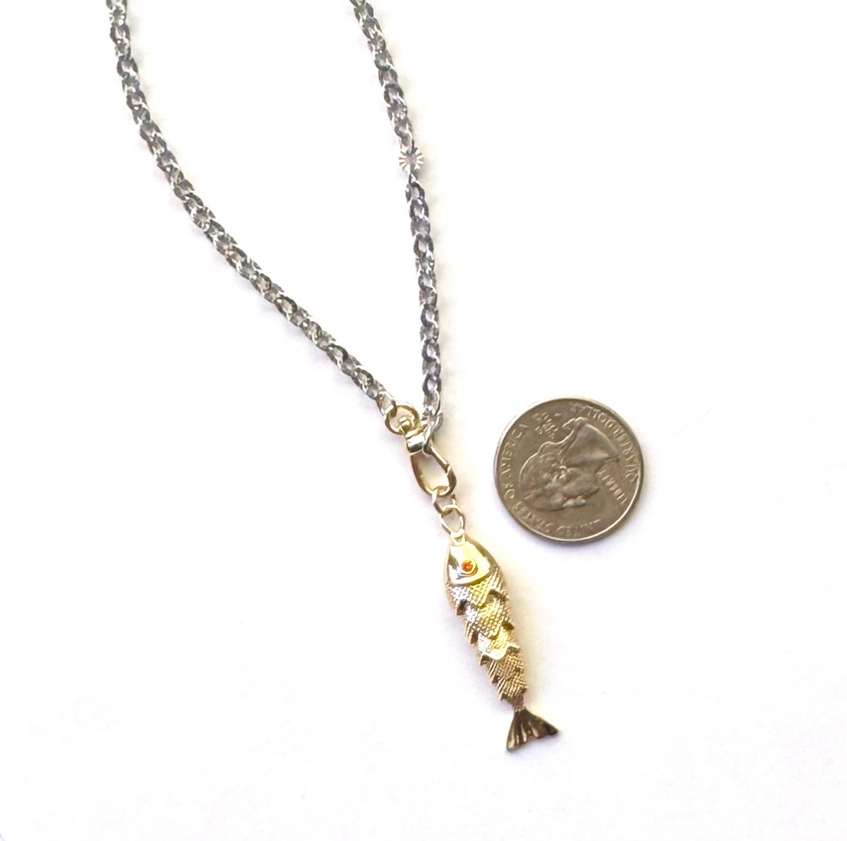Two Tone Sardine Necklace